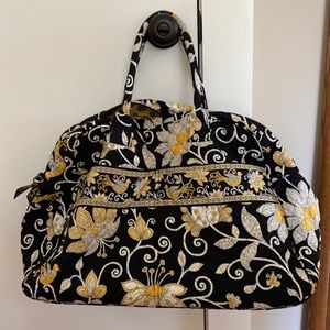 Vera Bradley Weekender Travel Bag in Yellow Bird
